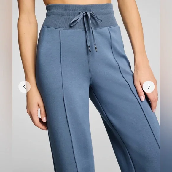 SPANX Women's Airessentials luxe Turtleneck and Straight Leg Pants Set in Rain - Picture 7 of 14